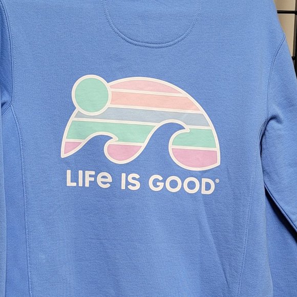 Life is Good W's Colorful Wave Simply True Fleece Zip Hoodie - Picture 6 of 9